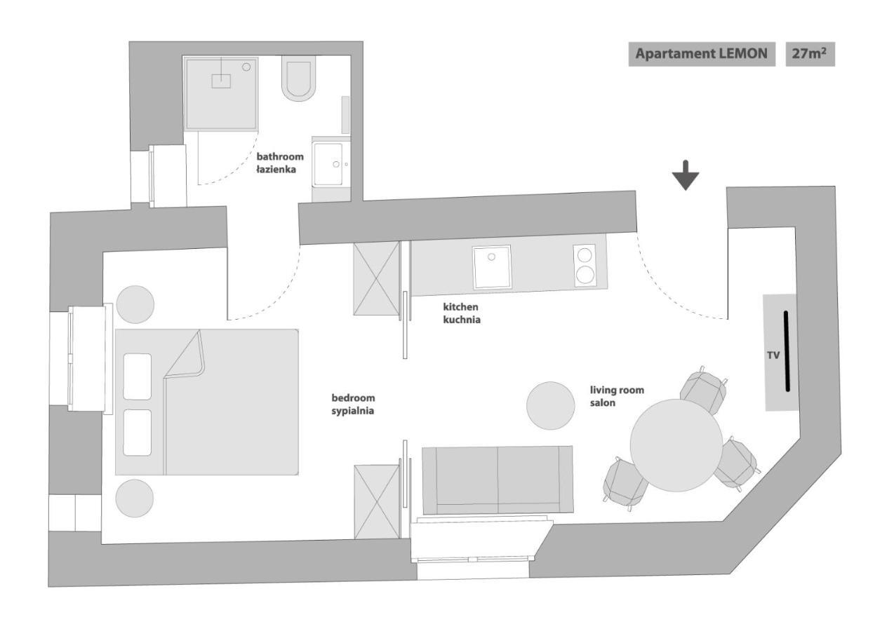 Sanhaus Apartments - Chopina 13 - Apartamenty W Centrum, 5 Minut Od Plazy I Deptaka Sopot Rum bild